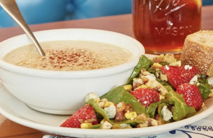Wildflower signature dishes BLT+Potato Cream CheeseTriple Club
